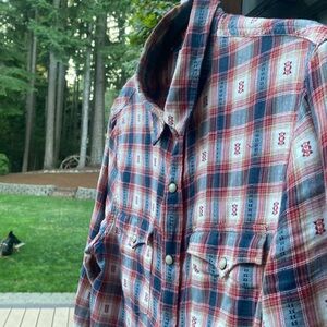 Lucky brand flannel, size S, petite